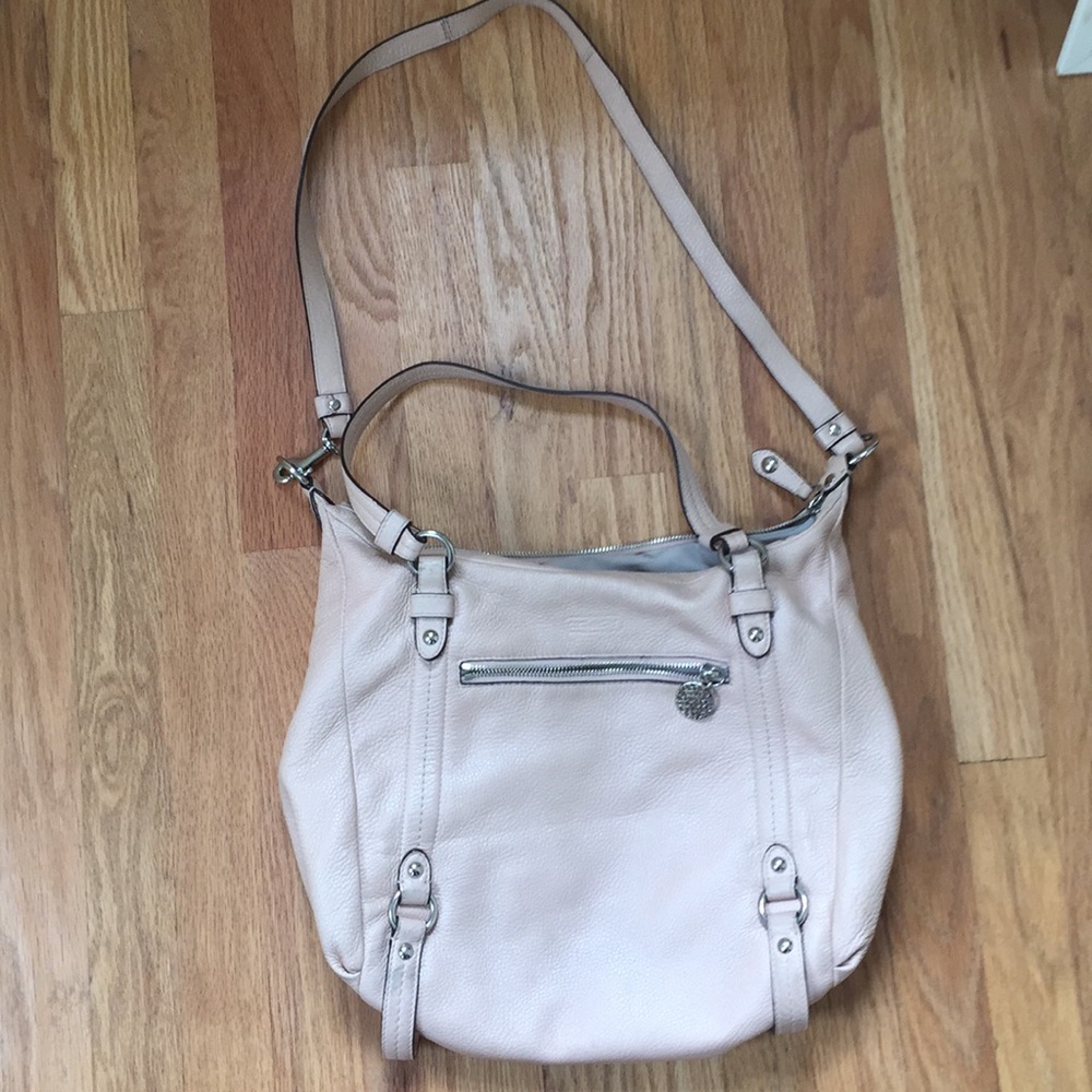 Pink Leather Coach Tote/Purse